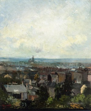  paris - Ansicht von Paris aus in der Nähe von Montmartre Vincent van Gogh